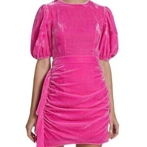 RHODE Vibrant Pink Mini Dress